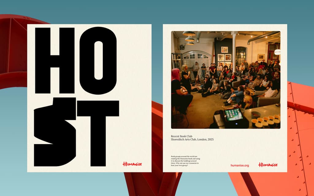 Image of an advertisement to host a Humanise event