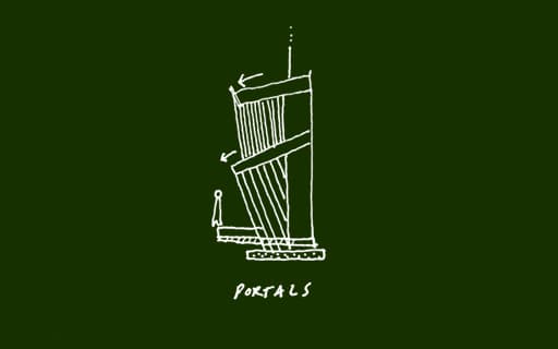 Portal drawing green